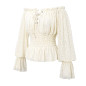 Beige Lace Blouse