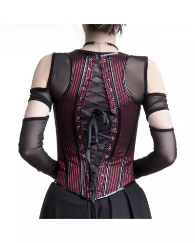 Red Underbust Corset with Stripes from Style Brand at €25.00