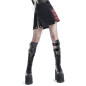 Asymmetric Skirt with Tartan