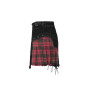 Asymmetric Skirt with Tartan