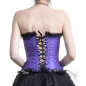 Corpete preto e roxo Corpete preto e roxo
