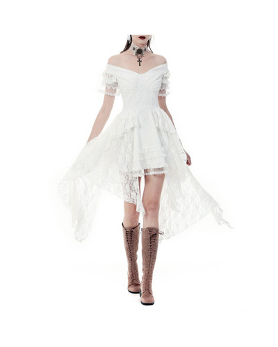 vestido stempunk blanco