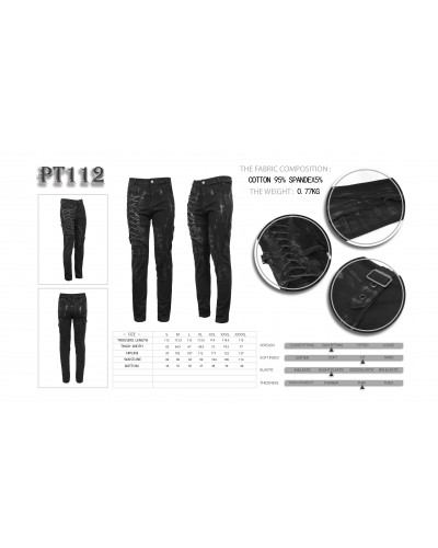 PANTALON HOMBRE GÓTICO