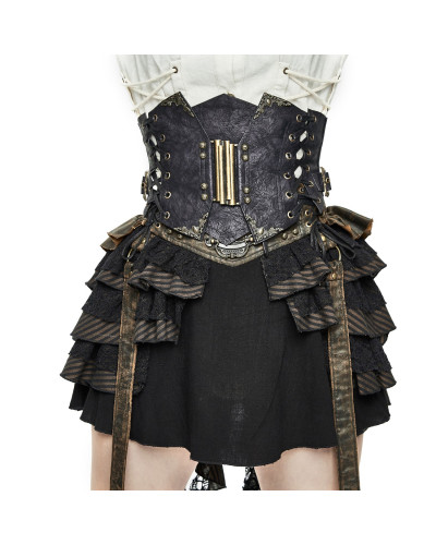 CINTURON ANCHO STEAMPUNK MUJER