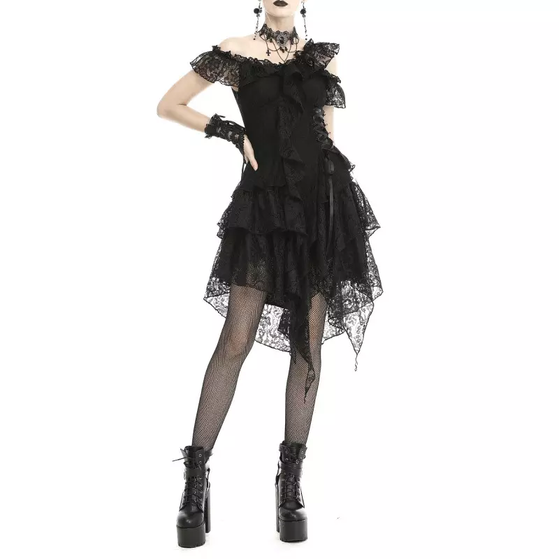 Asymmetrisches Kleid mit Spitze der Dark in love-Marke für 75,00 €
