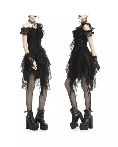 Asymmetric Dress with Lace from Dark in love Brand at €75.00