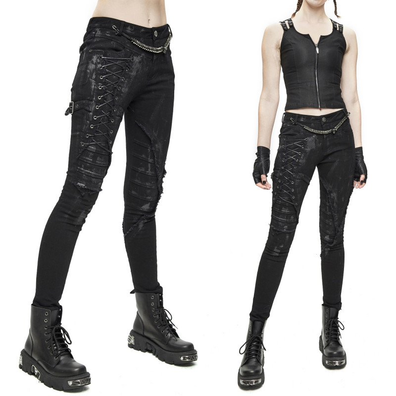Asymmetric Pants with Lacing
