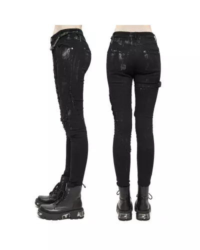 Asymmetric Pants with Lacing from Devil Fashion Brand at €77.50