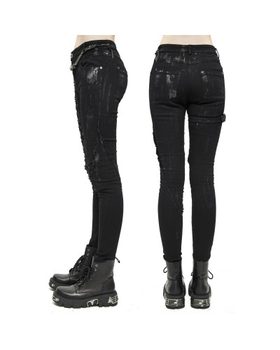 PANTALÓN MUJER CON CRUZADOS