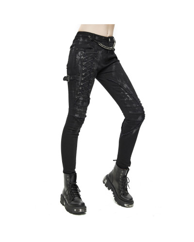 PANTALÓN MUJER CON CRUZADOS