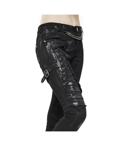 PANTALÓN MUJER CON CRUZADOS