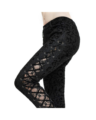 VESTIDO CON BORDADOS DE TERCIOPELO
