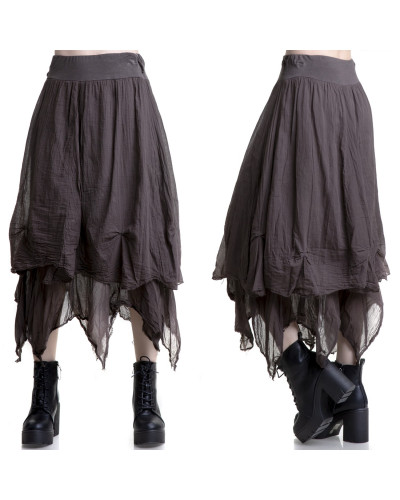 Brown Skirt with Peaks