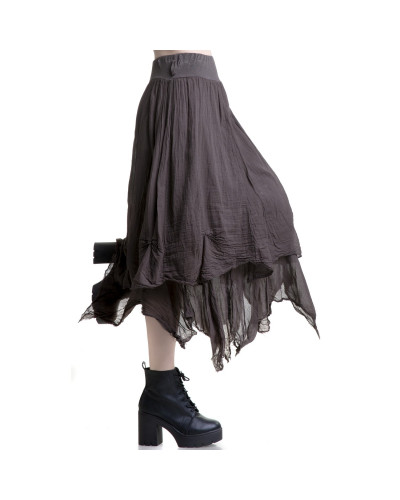 Brown Skirt with Peaks