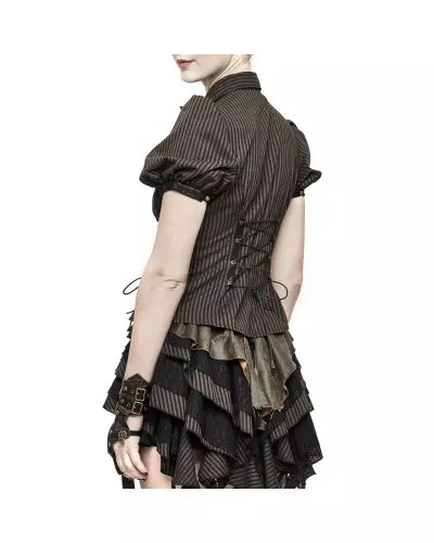 Shirt with Stripes and Lacings from Devil Fashion Brand at €55.00