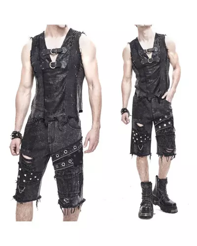 Kurze Asymmetrische Hose für Männer der Devil Fashion-Marke für 75,00 €