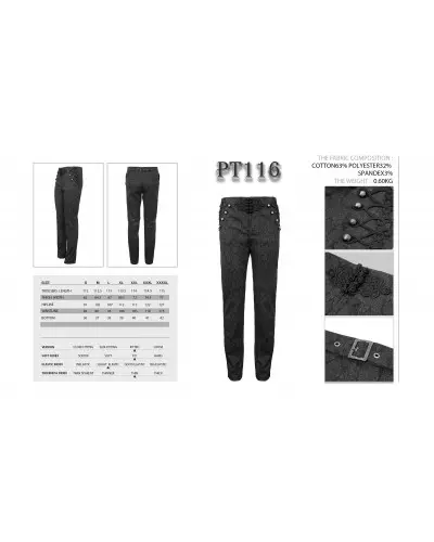 Pantalon avec Filigranes pour Homme de la Marque Devil Fashion à 68,00 €