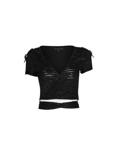 Short Black T-Shirt from Punk Rave Brand at €30.00