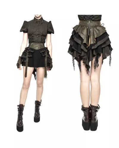 Short Skirt with Ruffles from Devil Fashion Brand at €99.00