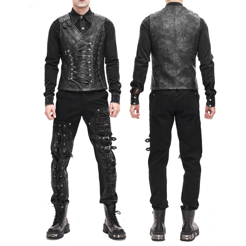 Vest with Lacings for Men