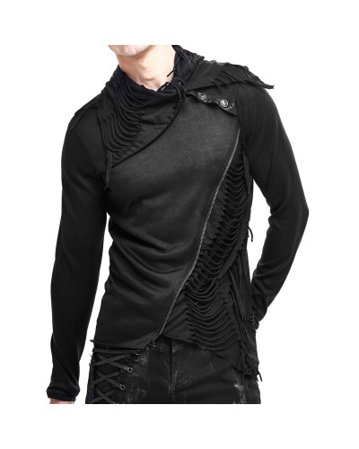 CAMISETA GÓTICA HOMBRE ASIMÉTRICA
