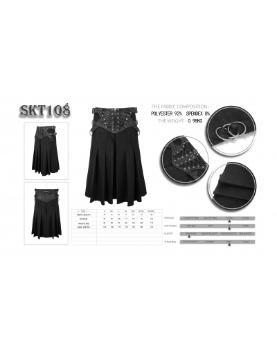 KILTS HOMBRE CON CINTURON