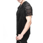T-Shirt with Mesh and Studs for Men