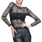 Mesh T-Shirt with Skulls