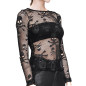 Mesh T-Shirt with Skulls
