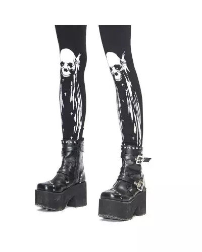 Leggings mit Totenköpfen der Devil Fashion-Marke für 37,50 €