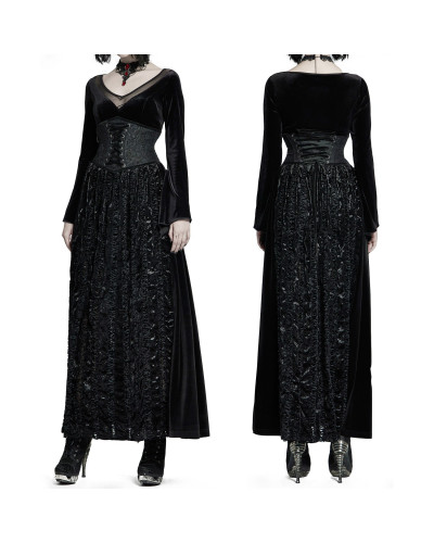 VESTIDO TERCIOPELO GRANATE