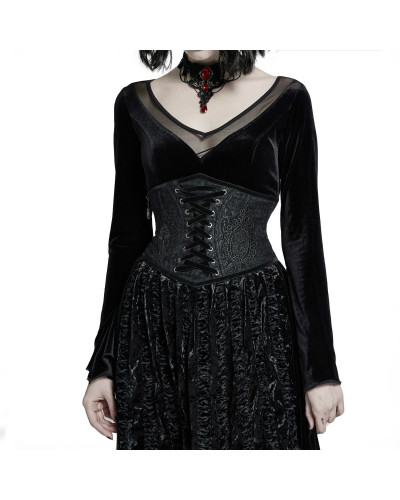 VESTIDO TERCIOPELO GRANATE