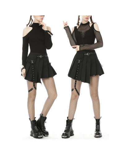 FALDA PLISADA ASIMETRICA