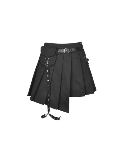 FALDA PLISADA ASIMETRICA