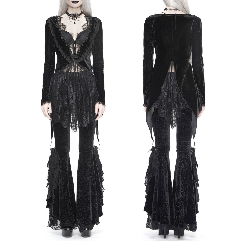 Veste en Velours et Dentelle