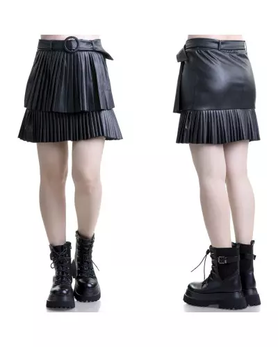 Short Faux Leather Skirt from Style Brand at €19.50