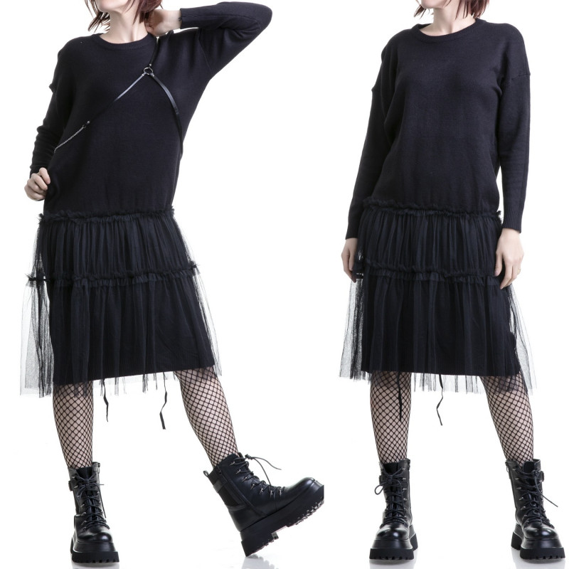 Vestido con Falda de Tul