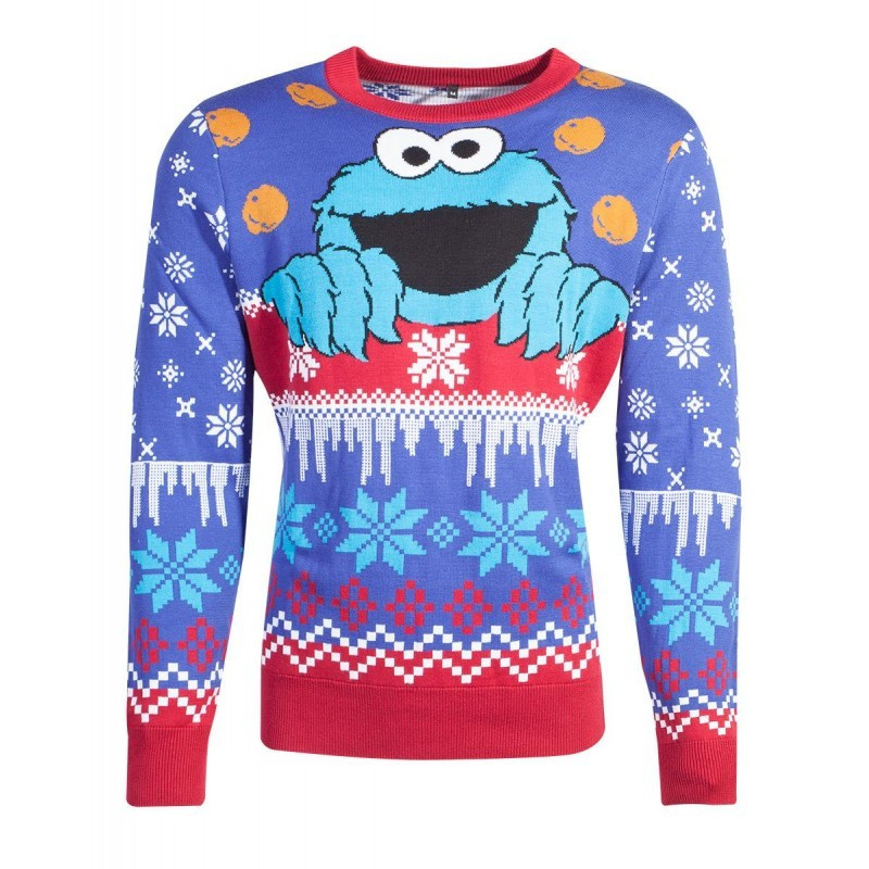 makkelijk te gebruiken Fahrenheit De lucht Christmas Sweater Cookie Monster