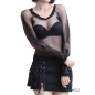 Mesh T-Shirt with Skulls