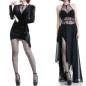 Mesh Catsuit with Floral Design