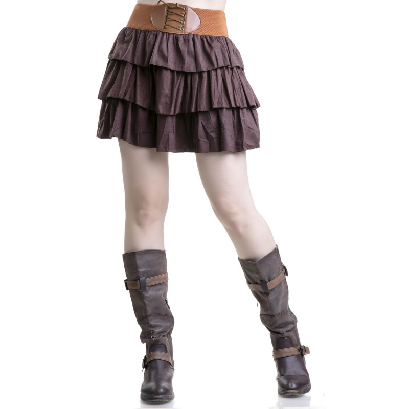 Minifalda Marrón