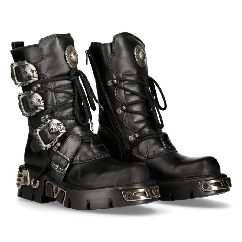 Unisex New Rock Stiefel mit Schnallen