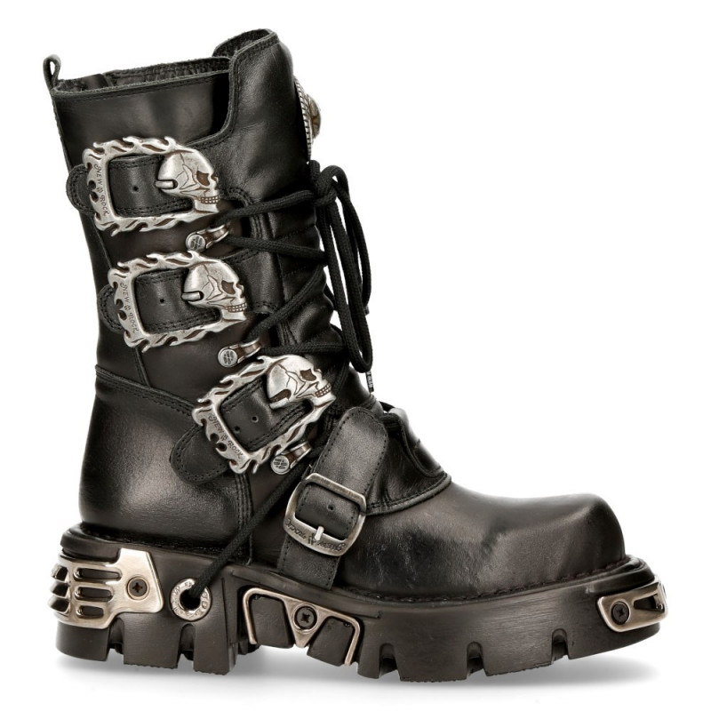 Unisex New Rock Stiefel mit Schnallen