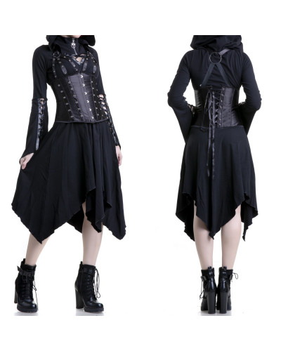 corset gris con tirantes