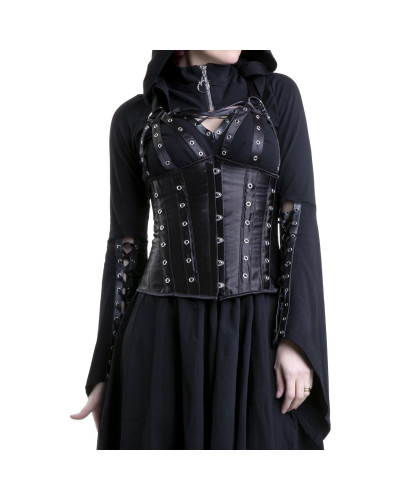 corset gris con tirantes