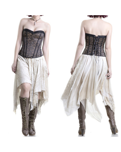 CORSET PLATEADO
