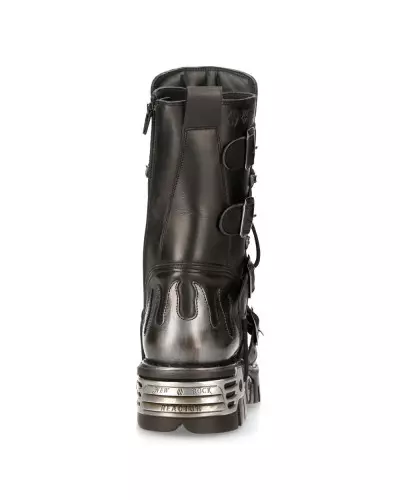 Unisex New Rock Boots with Silver Flames from New Rock Brand at €265.00