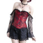 Corset Rouge avec Manches en Dentelle Corset Rouge avec Manches en Dentelle
