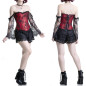 Corset Rouge avec Manches en Dentelle Corset Rouge avec Manches en Dentelle