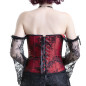 Corset Rouge avec Manches en Dentelle Corset Rouge avec Manches en Dentelle